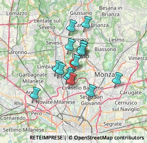 Mappa Via San Grato, 20834 Nova Milanese MB, Italia (4.96267)