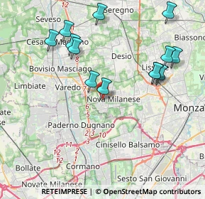 Mappa Vicolo dei Fiori, 20834 Nova Milanese MB, Italia (4.28077)