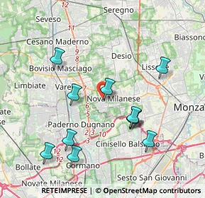 Mappa Vicolo dei Fiori, 20834 Nova Milanese MB, Italia (3.94)