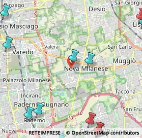 Mappa Vicolo dei Fiori, 20834 Nova Milanese MB, Italia (3.40167)