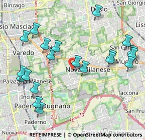 Mappa Via San Grato, 20834 Nova Milanese MB, Italia (2.3405)