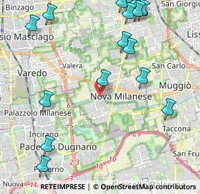 Mappa Ciclabile Villoresi, 20834 Nova Milanese MB, Italia (2.79471)