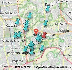 Mappa Via San Grato, 20834 Nova Milanese MB, Italia (1.6585)