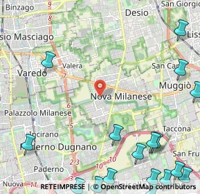 Mappa Ciclabile Villoresi, 20834 Nova Milanese MB, Italia (3.61167)