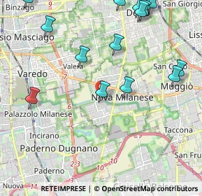 Mappa Via San Grato, 20834 Nova Milanese MB, Italia (2.696)