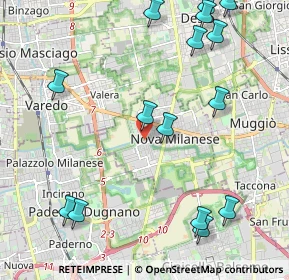 Mappa Vicolo dei Fiori, 20834 Nova Milanese MB, Italia (2.662)