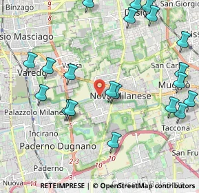 Mappa Via San Grato, 20834 Nova Milanese MB, Italia (2.539)