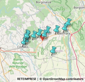 Mappa Via Pieve de' Pecurili, 13060 Roasio VC, Italia (5.46308)
