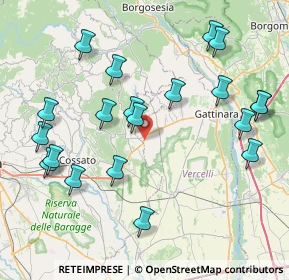 Mappa Via Pieve de' Pecurili, 13060 Roasio VC, Italia (8.9545)