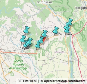 Mappa Via Pieve de' Pecurili, 13060 Roasio VC, Italia (6.005)