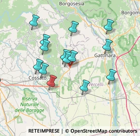 Mappa Via Pieve de' Pecurili, 13060 Roasio VC, Italia (6.60857)