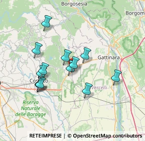 Mappa Via Pieve de' Pecurili, 13060 Roasio VC, Italia (6.32923)