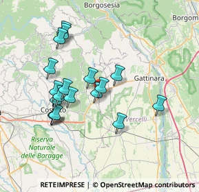 Mappa Via Pieve de' Pecurili, 13060 Roasio VC, Italia (6.70833)