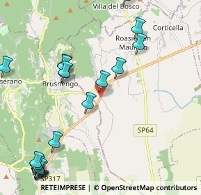 Mappa Via Pieve de' Pecurili, 13060 Roasio VC, Italia (2.779)