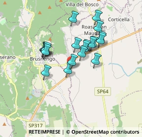 Mappa Via Pieve de' Pecurili, 13060 Roasio VC, Italia (1.439)
