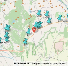 Mappa Via Pieve de' Pecurili, 13060 Roasio VC, Italia (5.7885)
