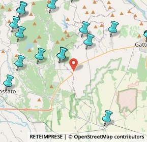 Mappa Via Pieve de' Pecurili, 13060 Roasio VC, Italia (6.267)
