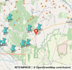 Mappa Via Pieve de' Pecurili, 13060 Roasio VC, Italia (6.12917)