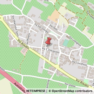 Mappa Via San D'Acquisto, 14, 25030 Erbusco, Brescia (Lombardia)