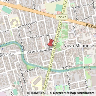 Mappa Via Francesco Baracca, 1, 20834 Nova Milanese, Monza e Brianza (Lombardia)