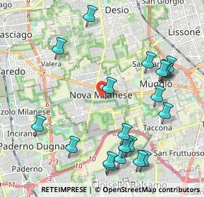 Mappa Via Giussani G., 20834 Nova Milanese MB, Italia (2.41)