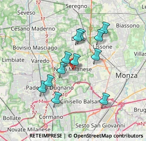 Mappa Via Giussani G., 20834 Nova Milanese MB, Italia (3.02833)