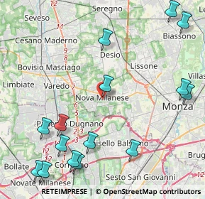 Mappa Via Giovanni Giussani, 20834 Nova Milanese MB, Italia (5.59)