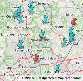 Mappa Via Giovanni Giussani, 20834 Nova Milanese MB, Italia (4.9225)