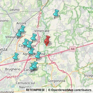 Mappa Via Alessandro Volta, 20875 Burago di Molgora MB, Italia (4.23083)