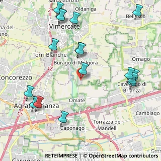 Mappa Via Alessandro Volta, 20875 Burago di Molgora MB, Italia (2.58176)