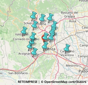 Mappa Via Galileo Galilei, 36030 Costabissara VI, Italia (10.4025)