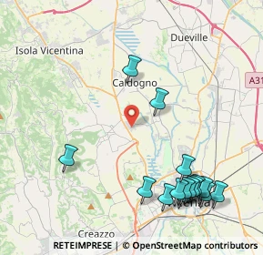 Mappa Via Galileo Galilei, 36030 Costabissara VI, Italia (5.03533)