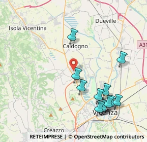 Mappa Via Galileo Galilei, 36030 Costabissara VI, Italia (4.48833)