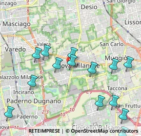 Mappa Via Cesare Battisti, 20834 Nova Milanese MB, Italia (2.4)