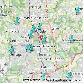 Mappa Via Nino Bixio, 20037 Paderno Dugnano MI, Italia (2.53083)