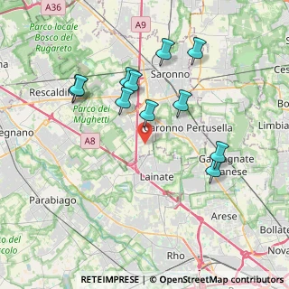 Mappa Viale Lombardia, 21040 Origgio VA, Italia (3.67364)