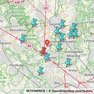 Mappa Viale Lombardia, 21040 Origgio VA, Italia (3.97429)