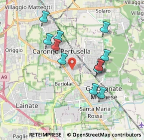Mappa Vicolo Magellano, 21042 Caronno Pertusella VA, Italia (1.69667)