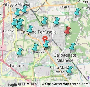 Mappa Vicolo Magellano, 21042 Caronno Pertusella VA, Italia (2.26889)