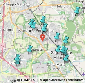 Mappa Vicolo Magellano, 21042 Caronno Pertusella VA, Italia (2.0625)
