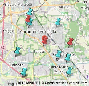 Mappa Vicolo Magellano, 21042 Caronno Pertusella VA, Italia (2.41071)