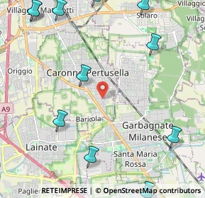 Mappa Vicolo Magellano, 21042 Caronno Pertusella VA, Italia (3.08727)