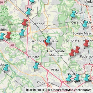 Mappa Vicolo Magellano, 21042 Caronno Pertusella VA, Italia (6.67765)