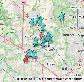 Mappa Vicolo Magellano, 21042 Caronno Pertusella VA, Italia (2.62643)