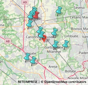 Mappa Vicolo Magellano, 21042 Caronno Pertusella VA, Italia (3.59769)