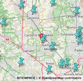 Mappa Vicolo Magellano, 21042 Caronno Pertusella VA, Italia (6.7815)