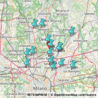 Mappa Via Nino Bixio, 20053 Muggiò MB, Italia (6.28)
