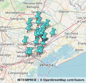 Mappa Via Raffaello Sanzio, 31021 Mogliano Veneto TV, Italia (8.805)