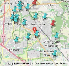 Mappa Via Galileo Galilei, 21042 Caronno Pertusella VA, Italia (2.2775)