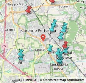 Mappa Via Galileo Galilei, 21042 Caronno Pertusella VA, Italia (2.125)